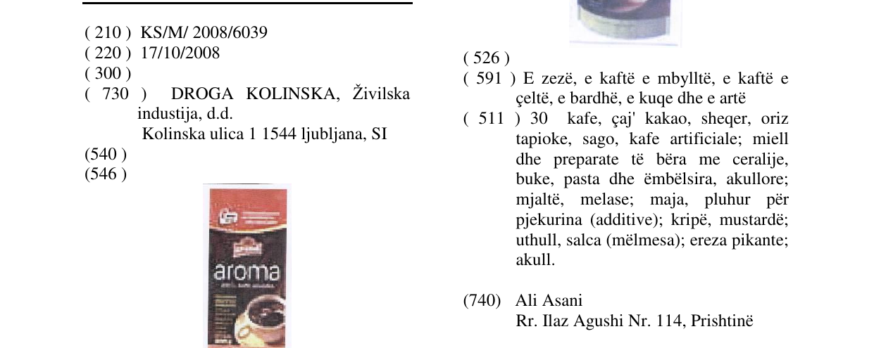 Zëri i markës AROMA në buletin