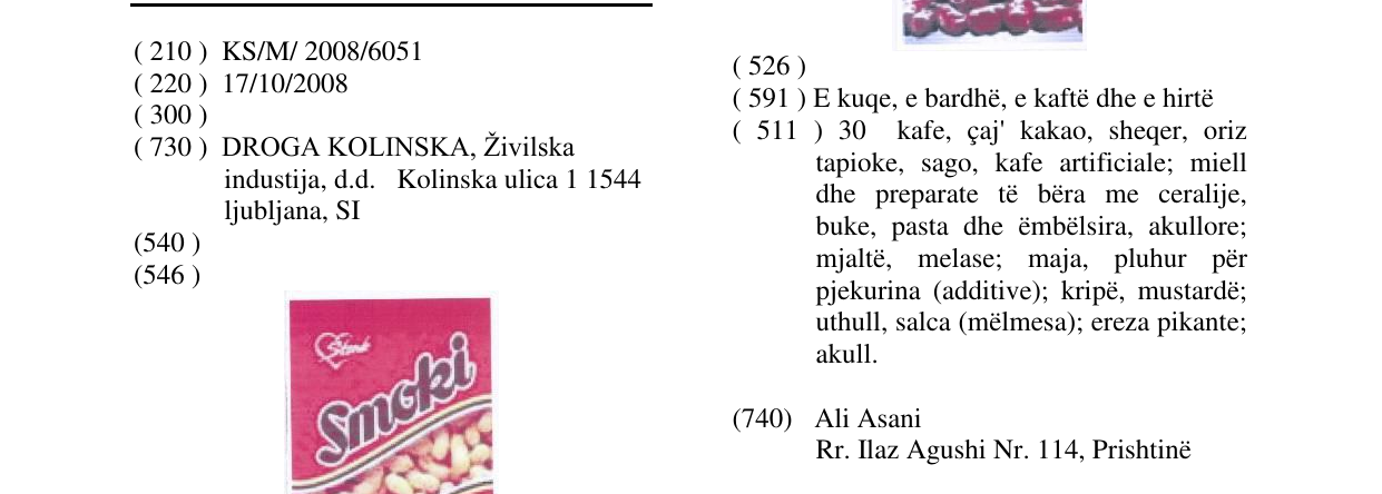 Zëri i markës SMOKI në buletin