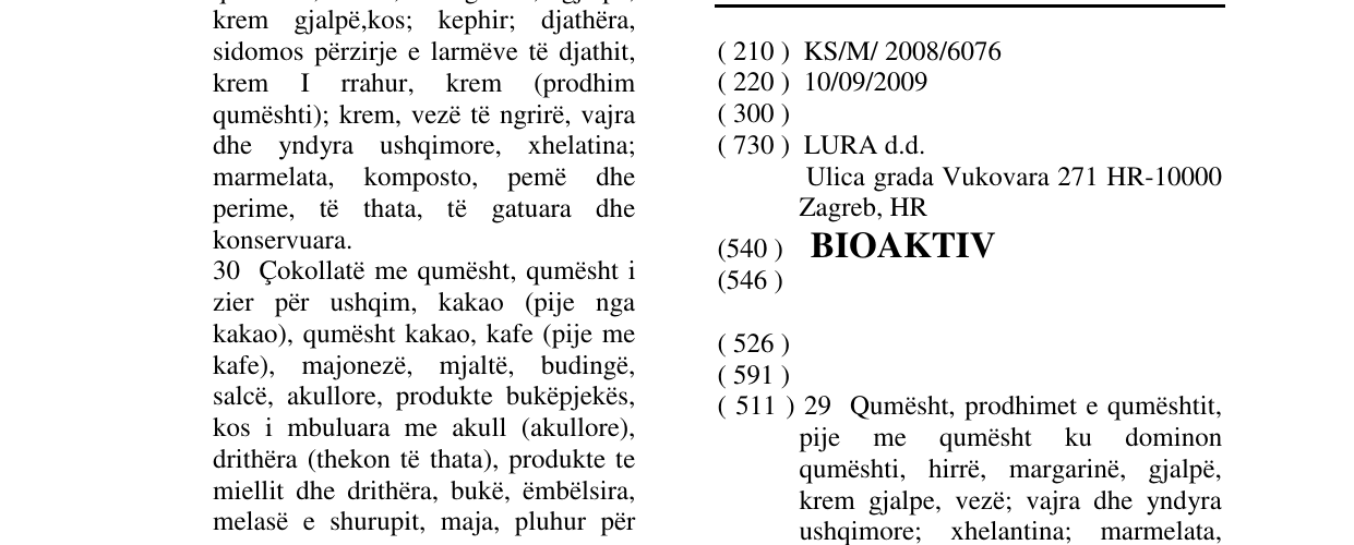 Zëri i markës BIOAKTIV në buletin