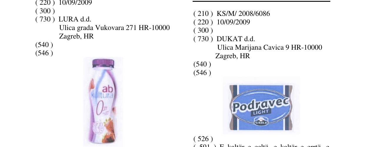 Zëri i markës PODRAVEC LIGHT në buletin