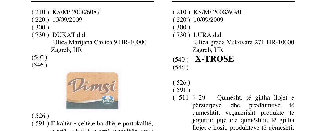 Zëri i markës X-TROSE në buletin