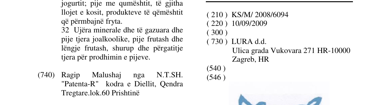 Zëri i markës YOGSI në buletin