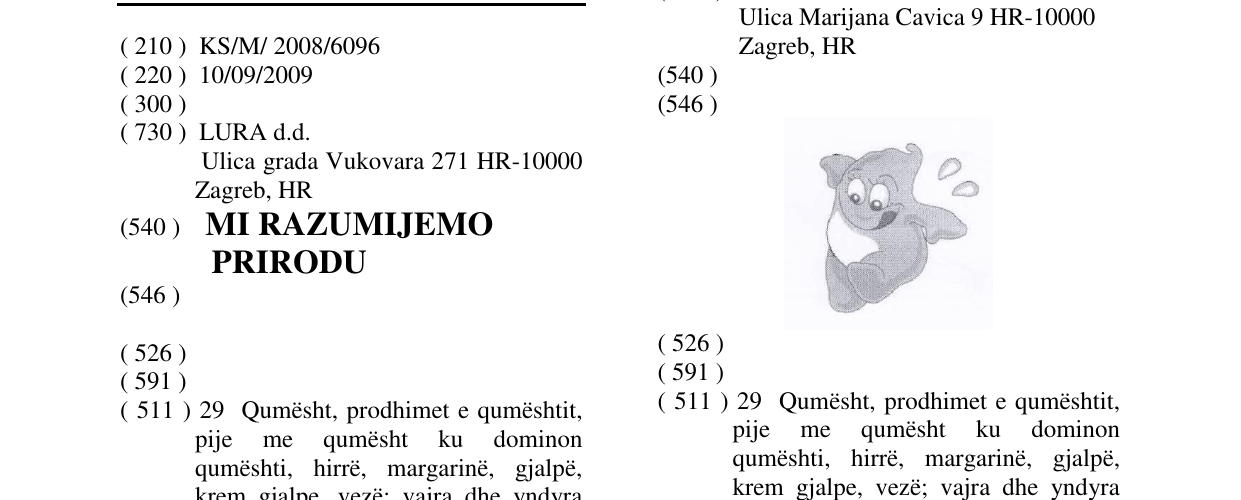 Zëri i markës MI RAZUMIJEMO PRIRODU në buletin