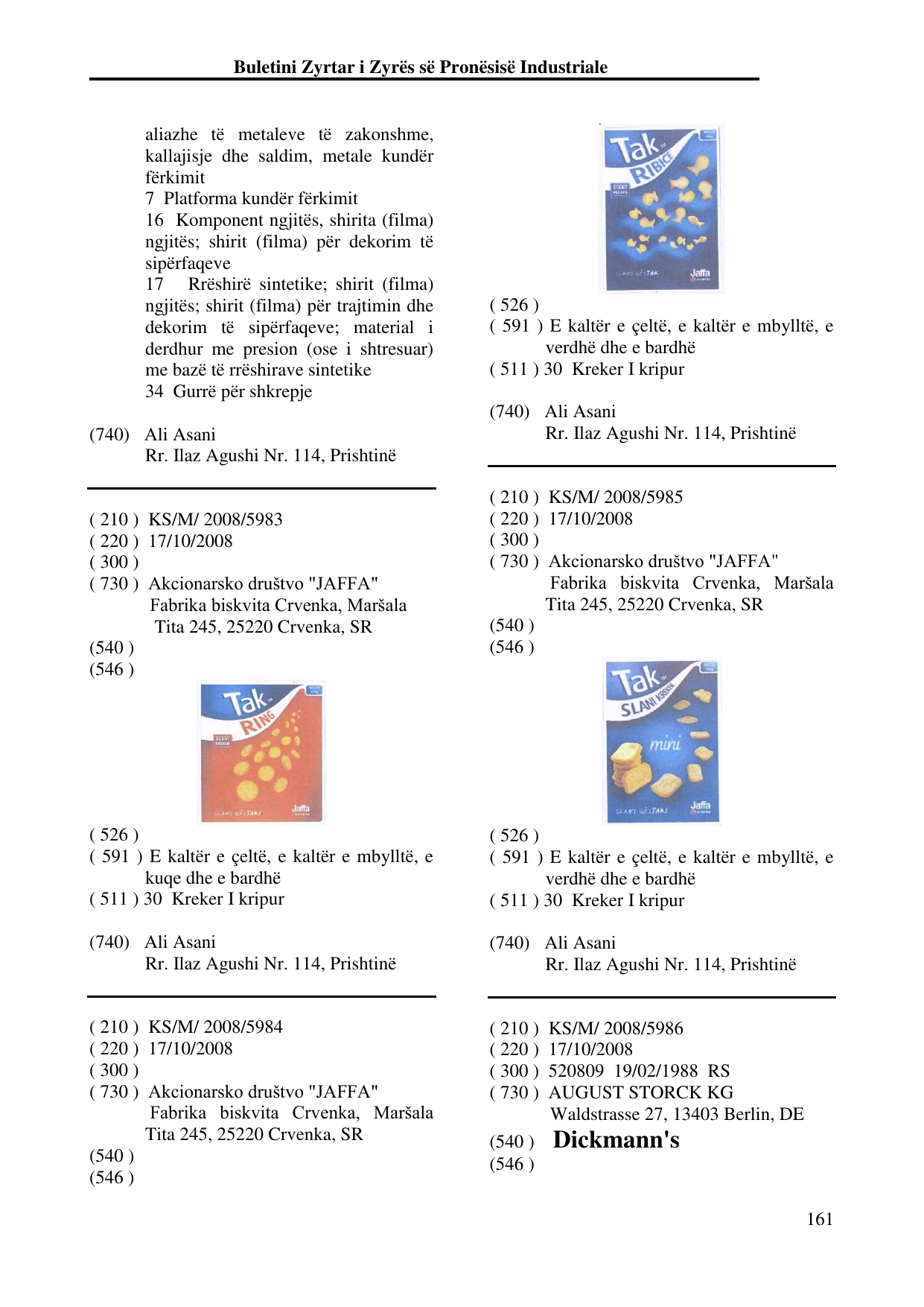 Faqja 161 e buletinit