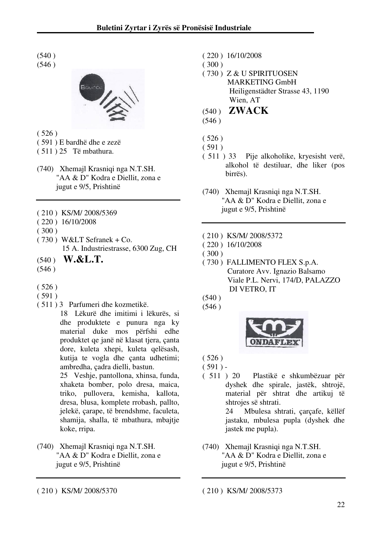 Faqja 22 e buletinit