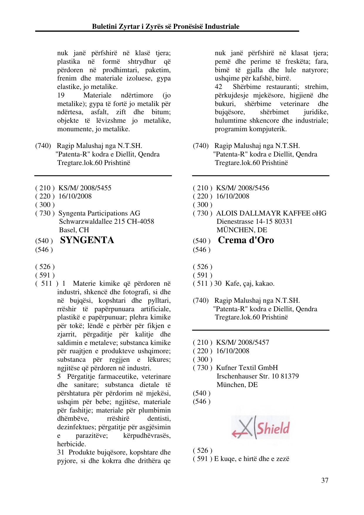 Faqja 37 e buletinit