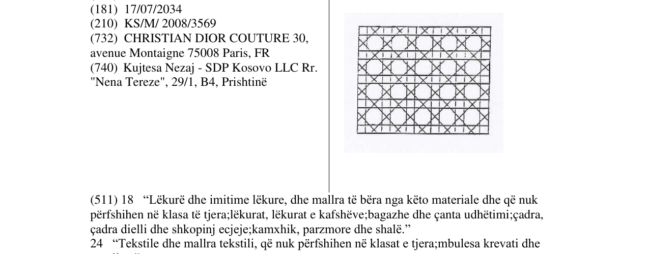 Zëri i markës Markë figurative në buletin