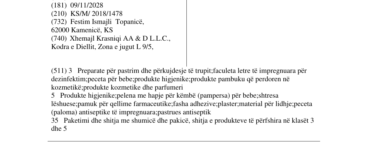Zëri i markës TinaKos në buletin