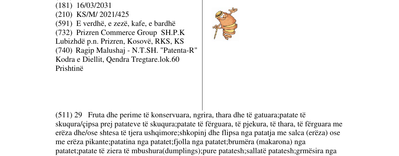 Zëri i markës CIPS në buletin