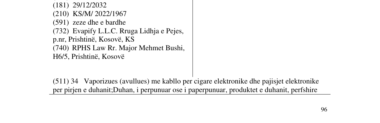 Zëri i markës CRYSTAL në buletin