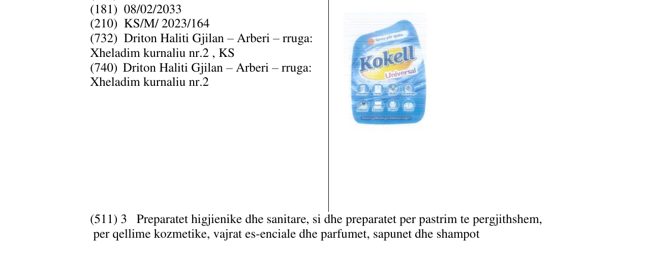 Zëri i markës KOKELL në buletin