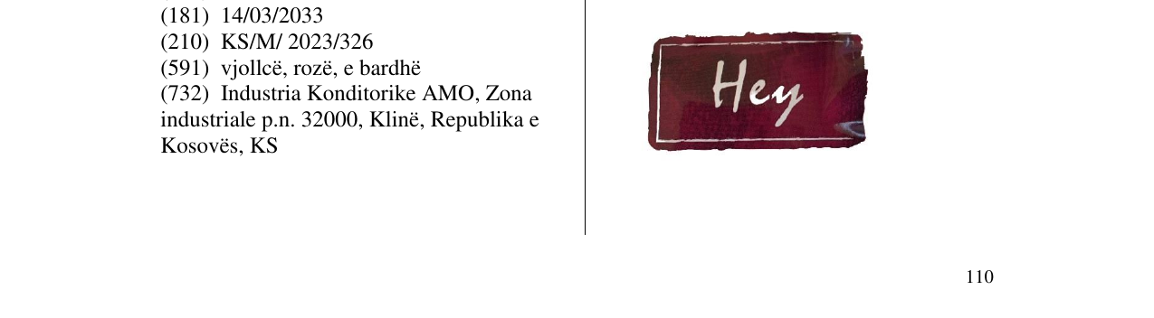 Zëri i markës Hey në buletin