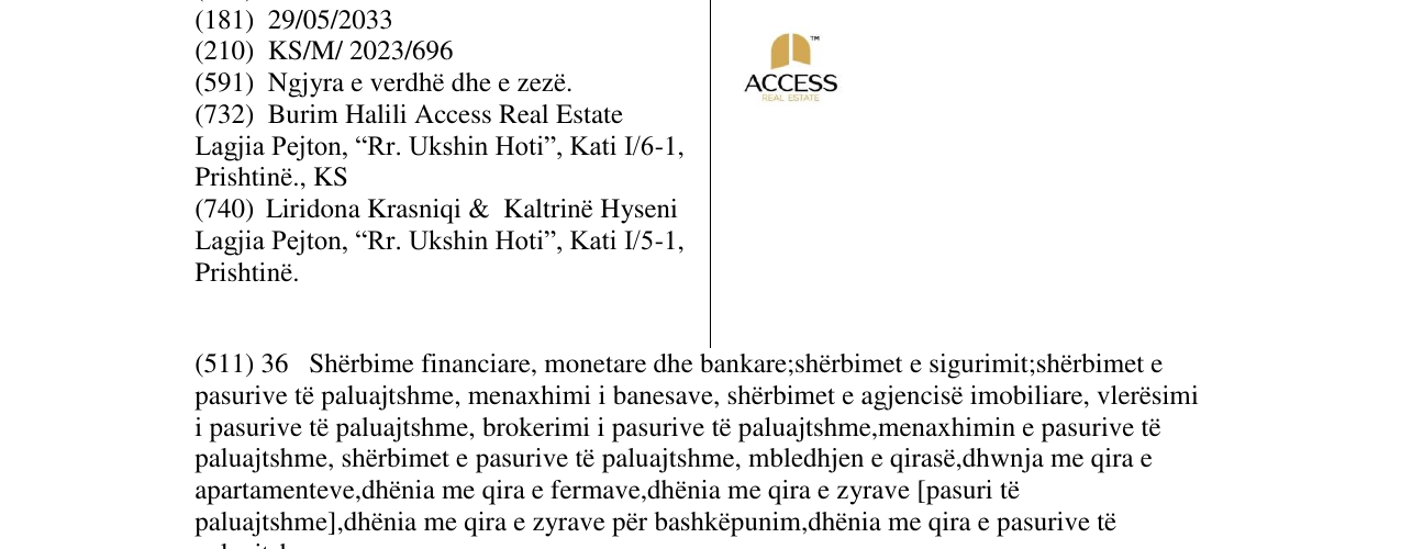 Zëri i markës ACCESS në buletin