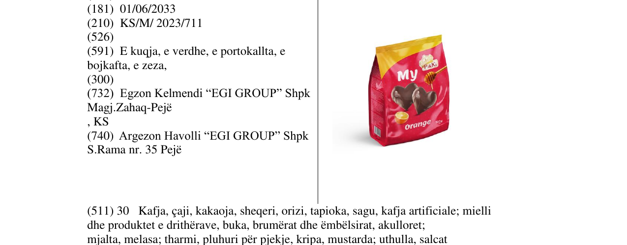 Zëri i markës MY ORANGE në buletin