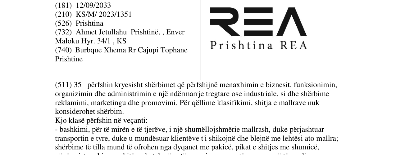 Zëri i markës REA në buletin