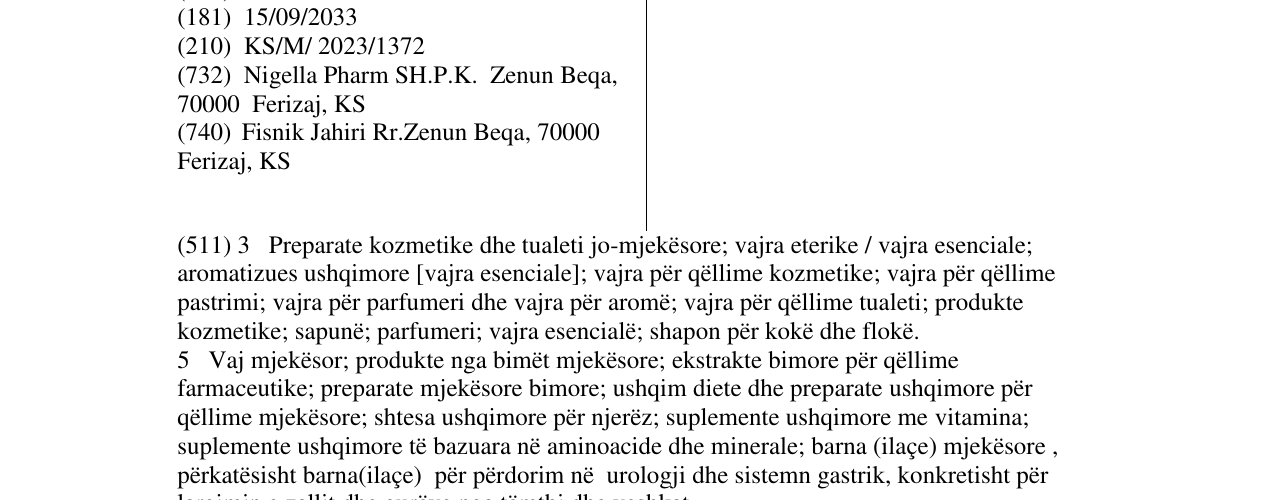 Zëri i markës STONEX në buletin