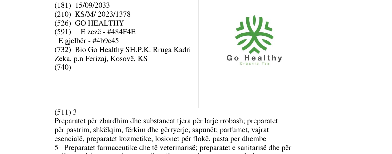 Zëri i markës GO HEALTHY në buletin