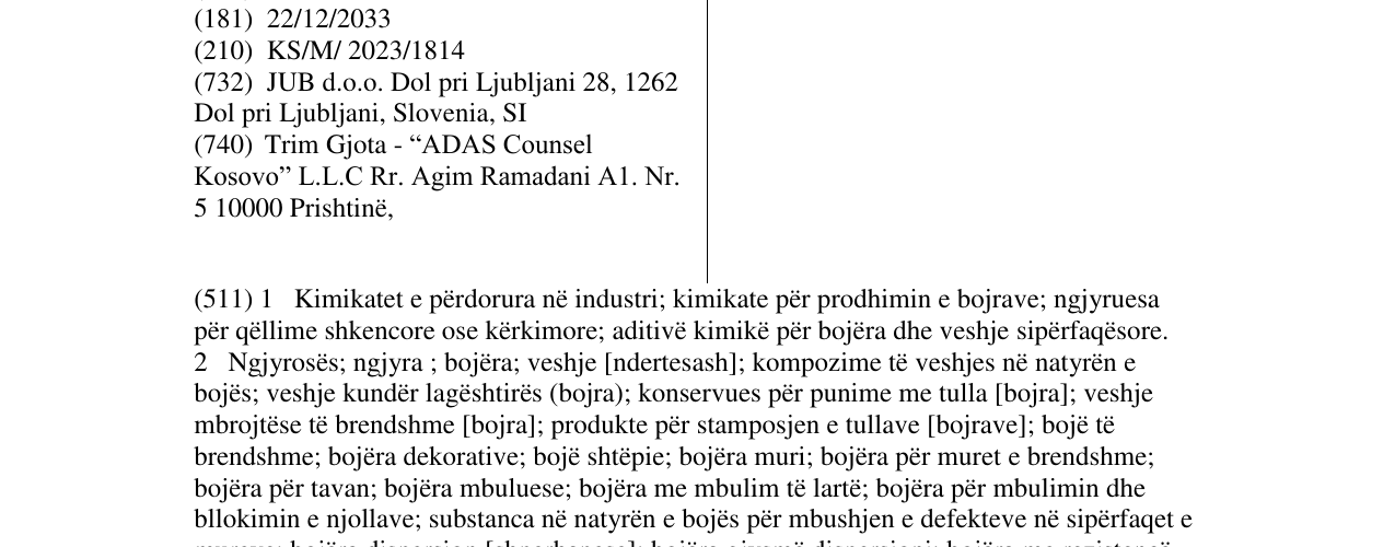 Zëri i markës JUPOL në buletin