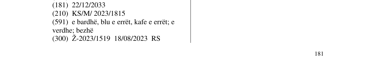 Zëri i markës Dobra rizina kasa në buletin
