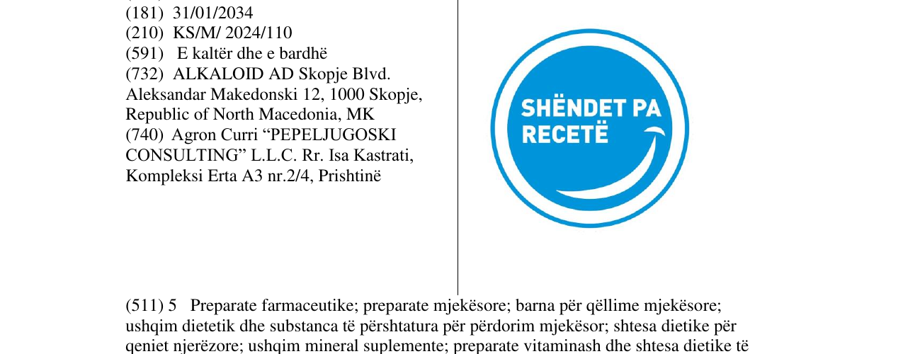 Zëri i markës shendet pa recete në buletin