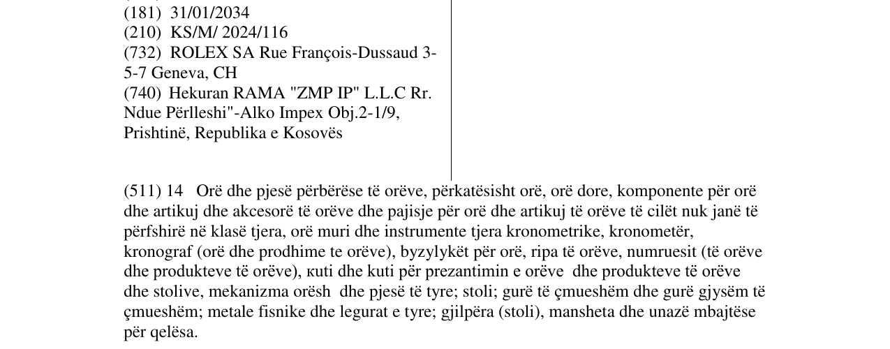 Zëri i markës FLIPLOCK në buletin