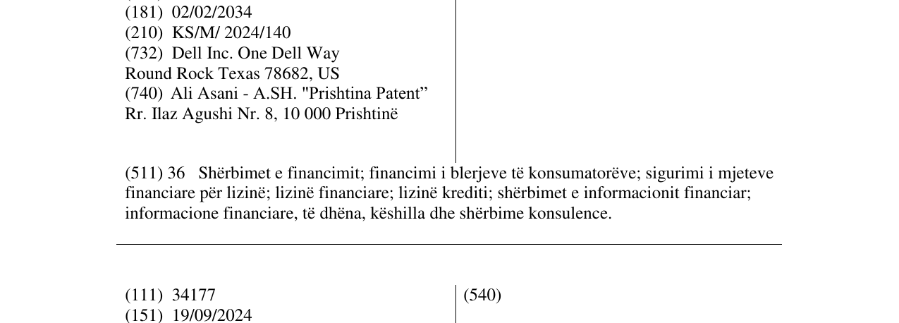 Zëri i markës DELL TECHNOLOGIES në buletin