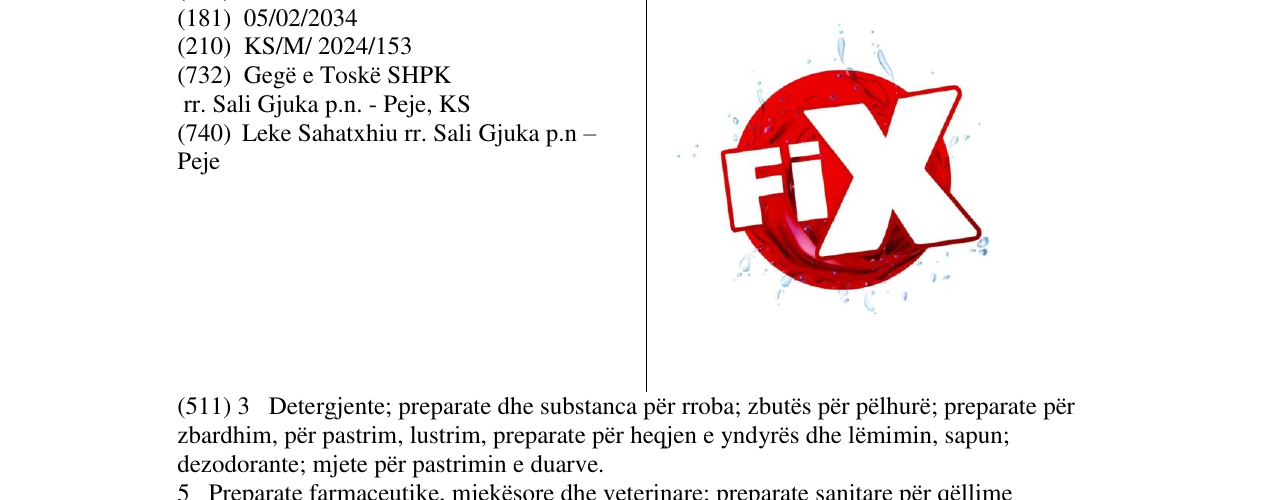 Zëri i markës FIX në buletin