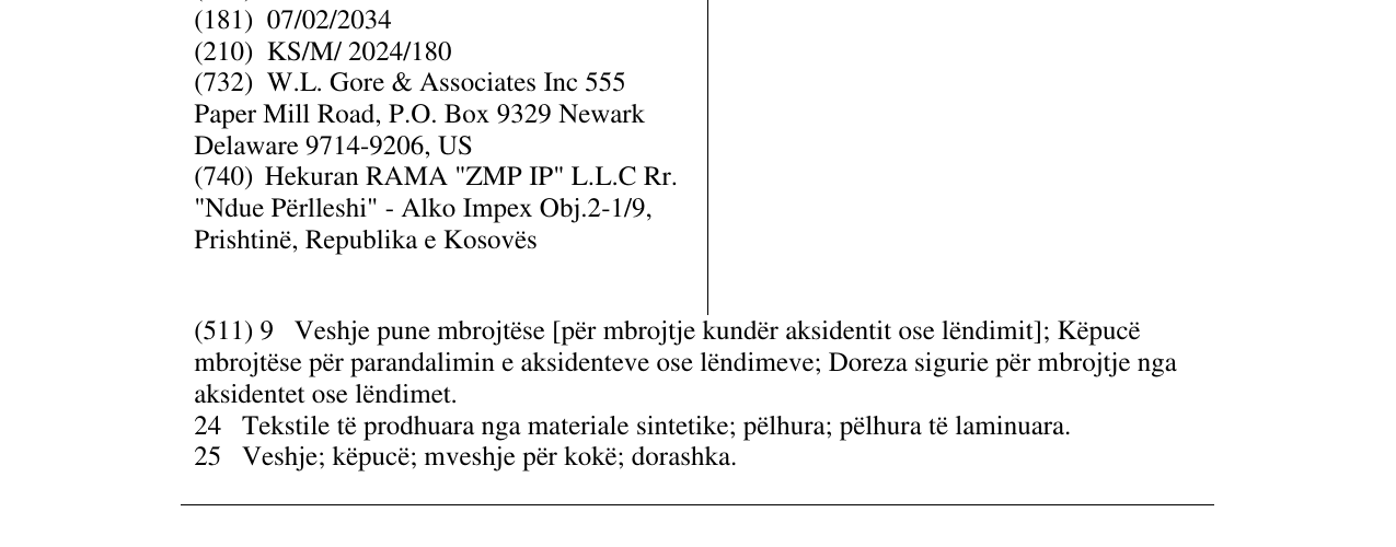Zëri i markës GORE-TEX LABS në buletin