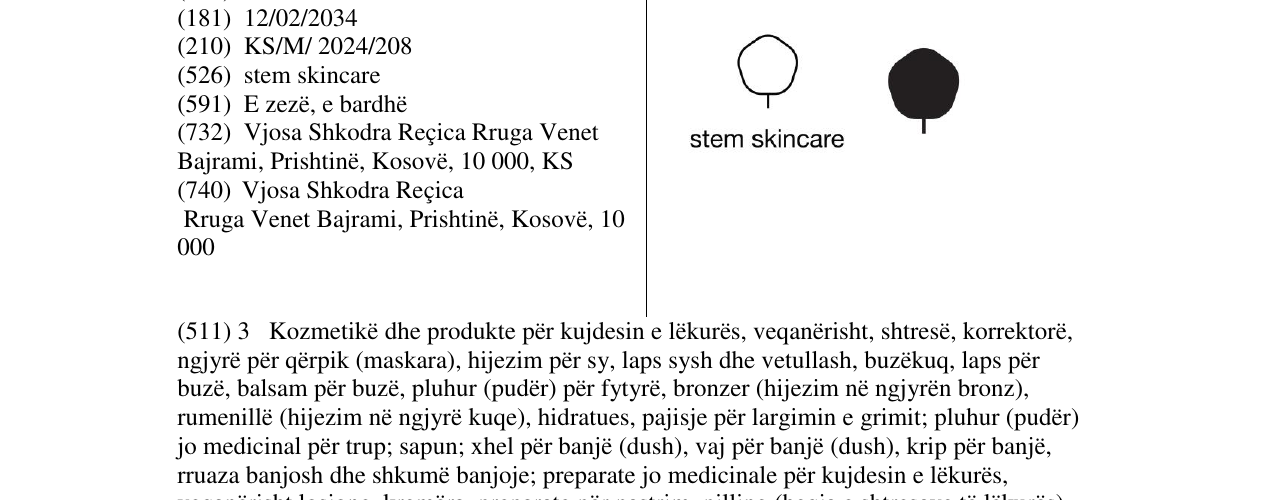 Zëri i markës stem skincare në buletin