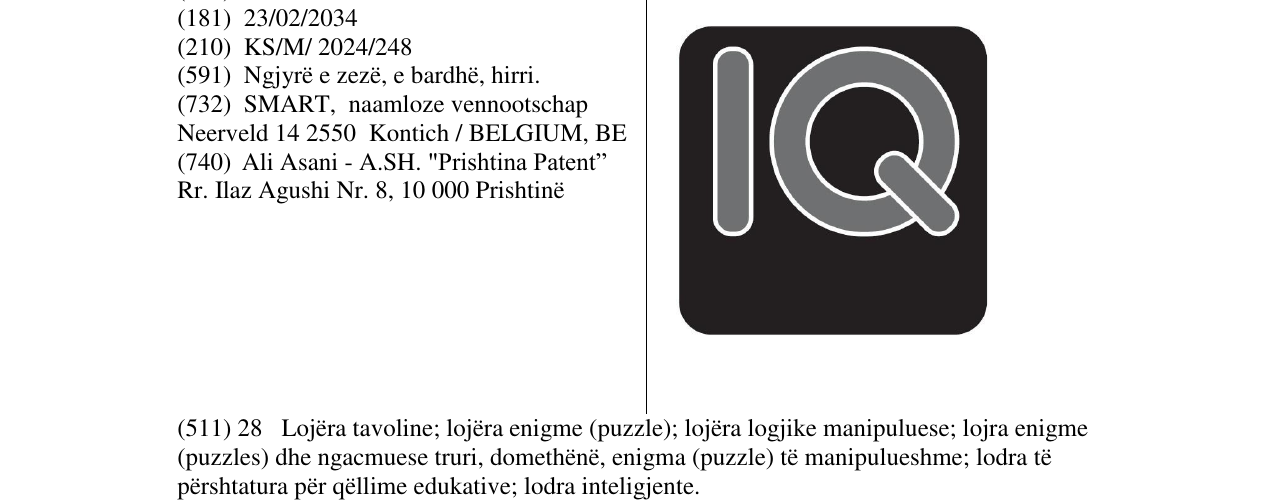 Zëri i markës IQ në buletin