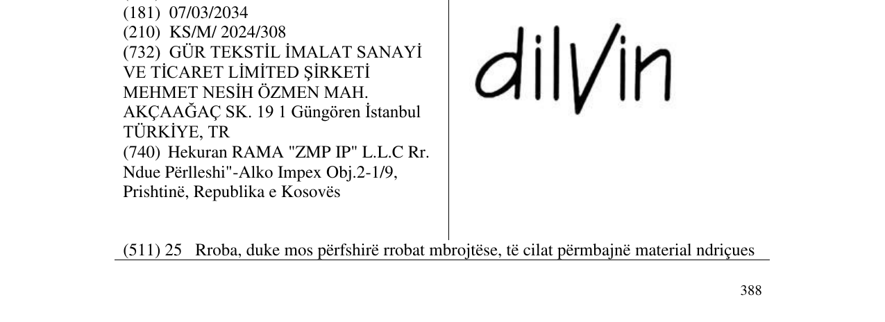 Zëri i markës dilvin në buletin