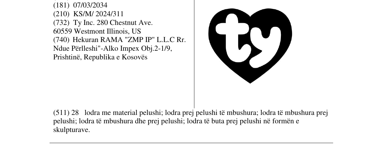 Zëri i markës TY në buletin