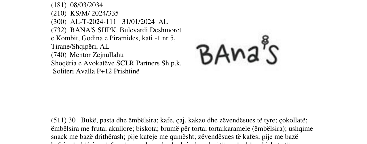 Zëri i markës BAna'S në buletin