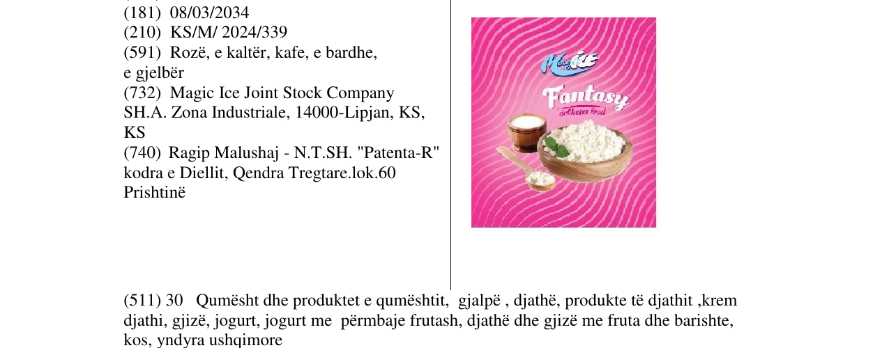 Zëri i markës MAGICKE FANTASY në buletin