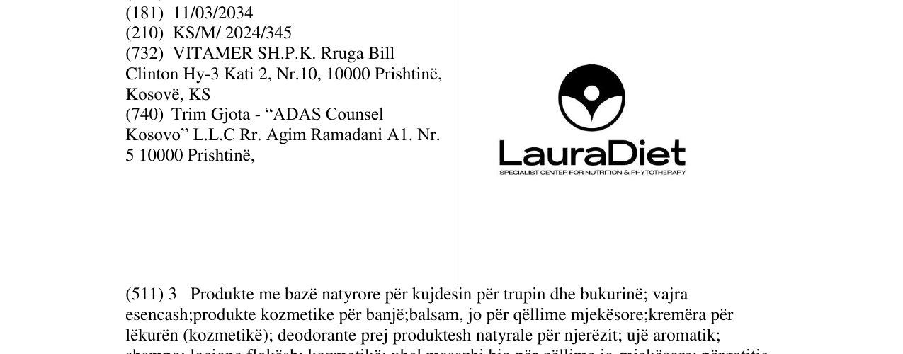Zëri i markës LAURADIET në buletin