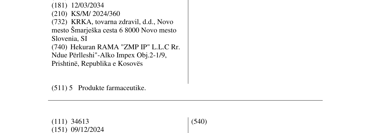 Zëri i markës DAGRAFORS në buletin