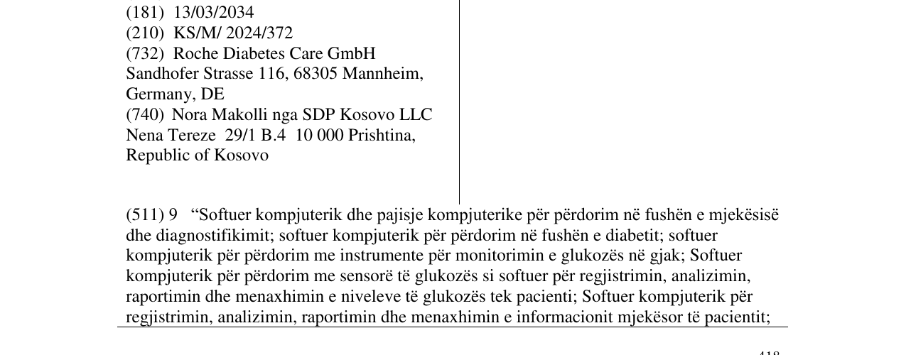Zëri i markës ACCU-CHEK SMARTGUIDE në buletin