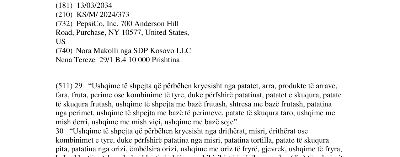 Zëri i markës DORITOS DINAMITA në buletin