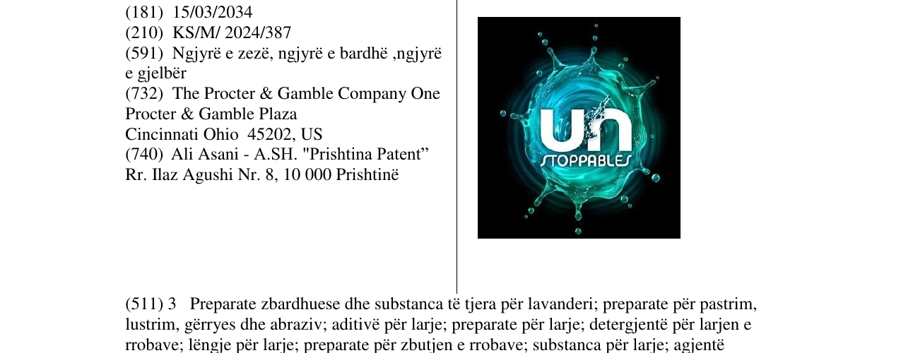 Zëri i markës UNSTOPPABLES në buletin