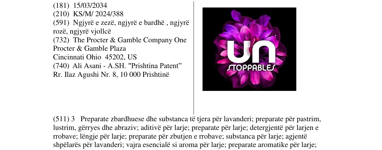 Zëri i markës UNSTOPPABLES në buletin