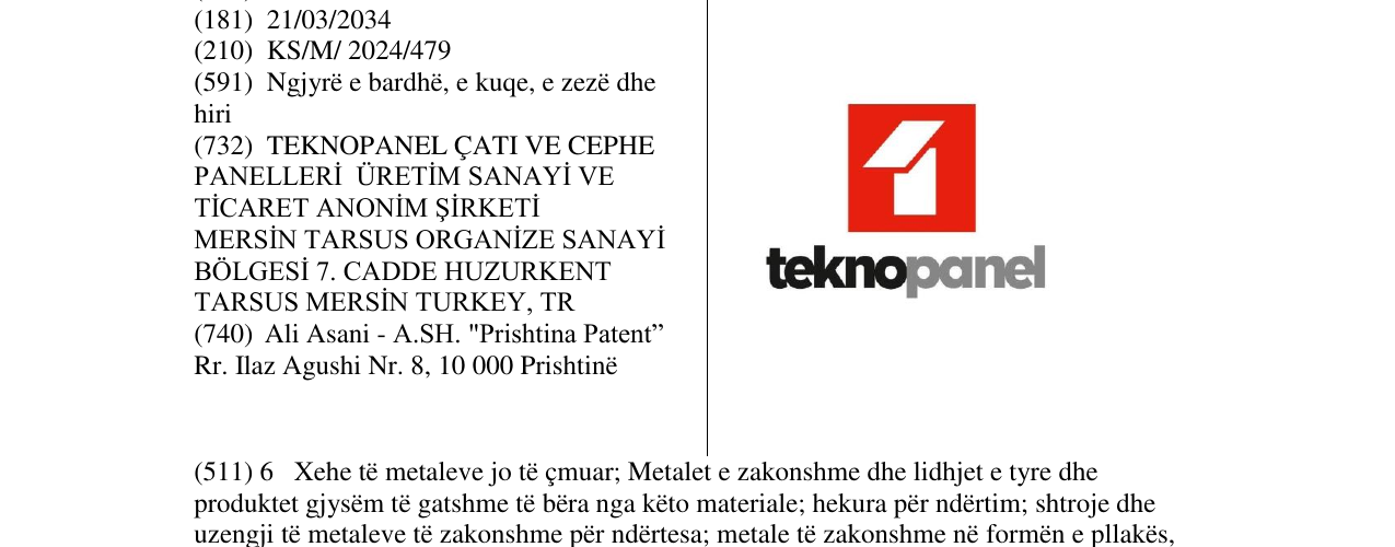 Zëri i markës teknopanel në buletin