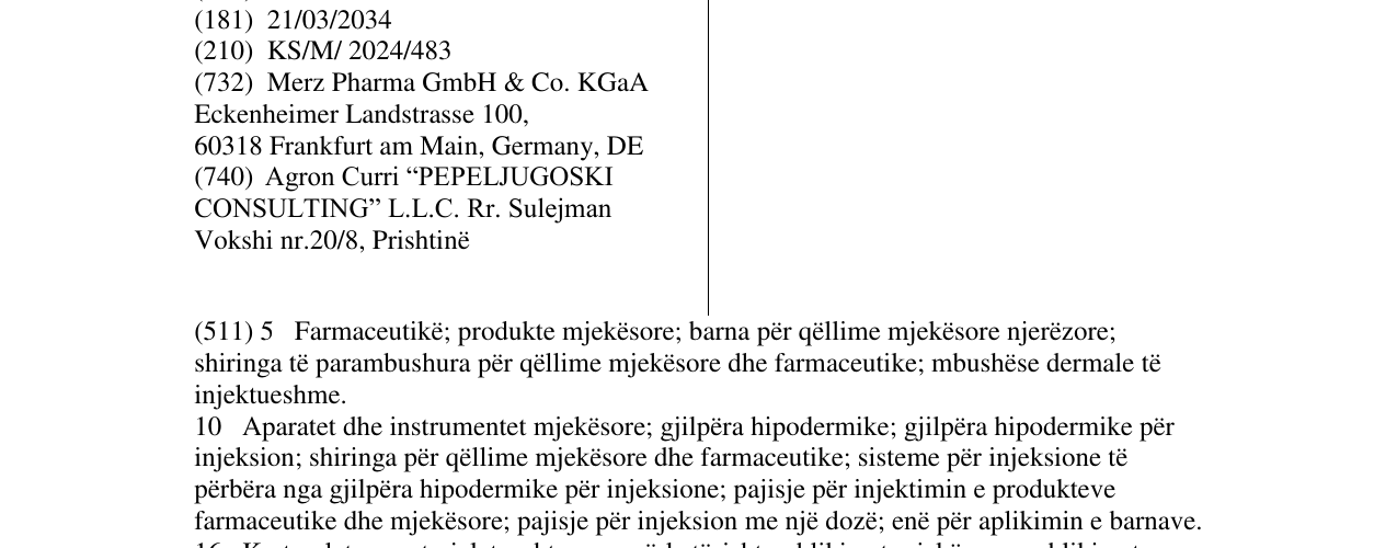 Zëri i markës MERZ AESTHETICS në buletin