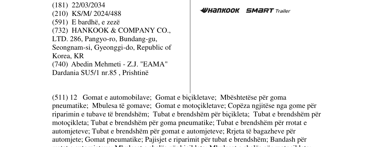 Zëri i markës HANKOK SMART TRAILER në buletin