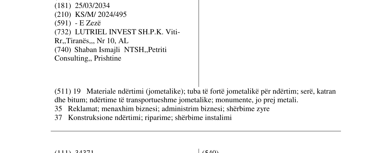 Zëri i markës InstaConstruct në buletin