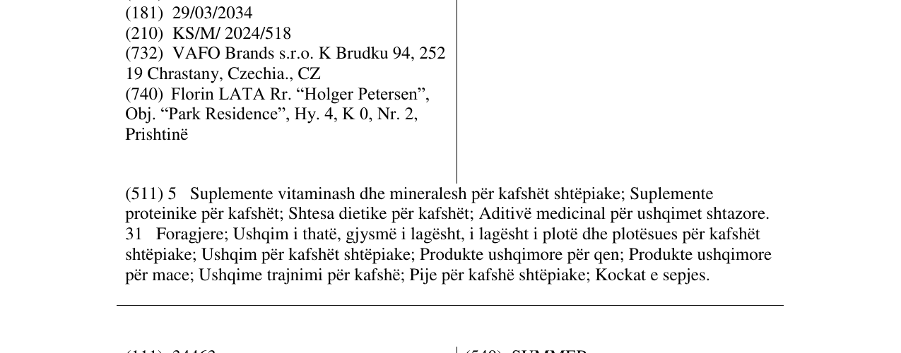 Zëri i markës CARNILOVE në buletin