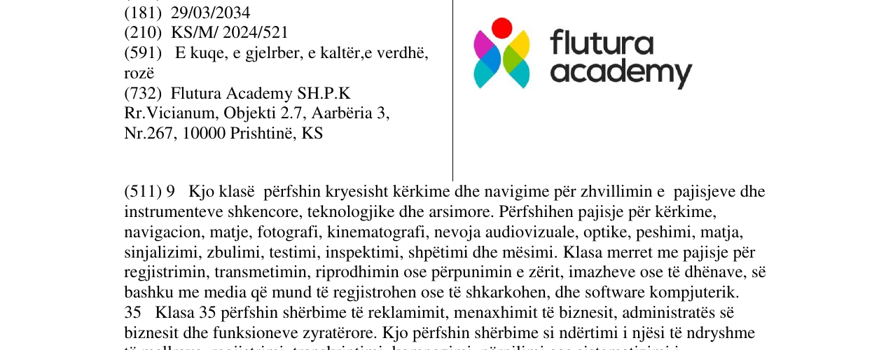 Zëri i markës flutura academy në buletin