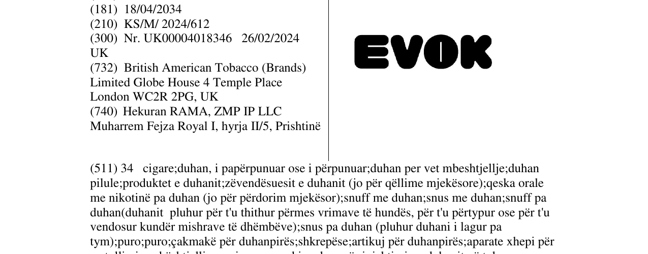 Zëri i markës EVOK në buletin