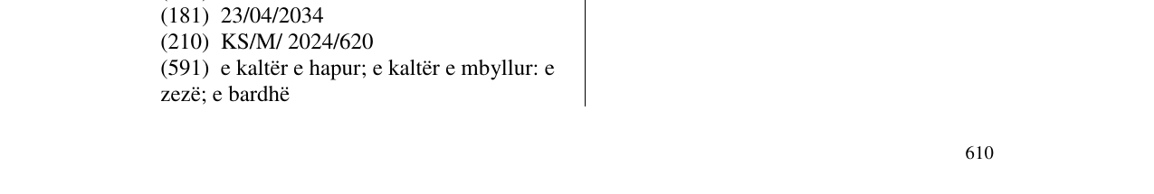 Zëri i markës KRONI në buletin