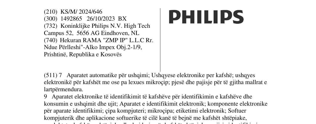 Zëri i markës PHILIPS në buletin