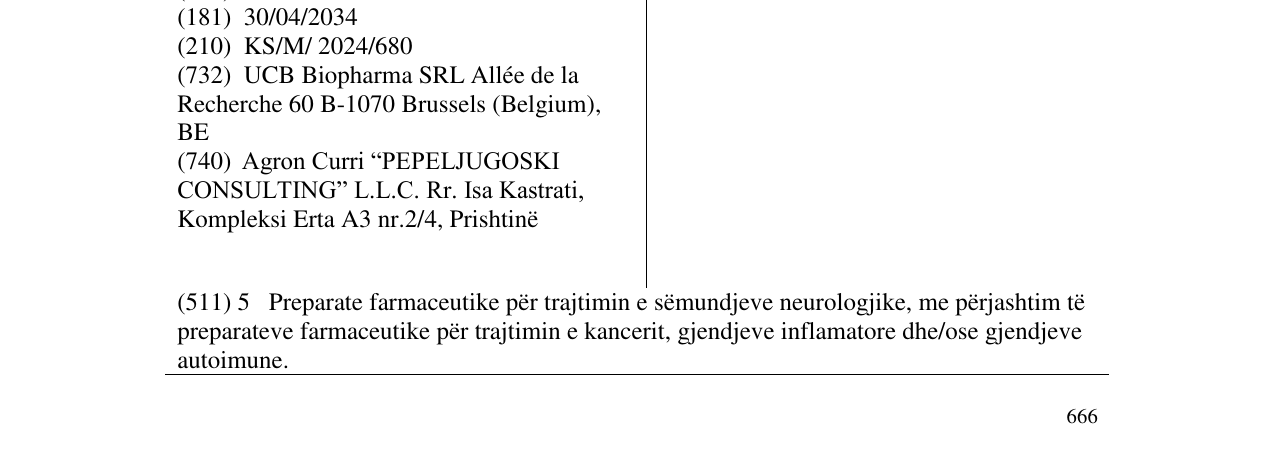Zëri i markës RAPITY në buletin